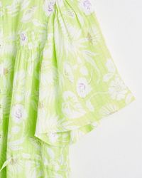 Oliver Bonas - Tropical Print Mini Dress - Lyst