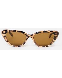 Oliver Bonas - Animal Print Cat Eye Sunglasses - Lyst