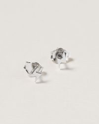 Oliver Bonas - Lightning Bolt Stud Earrings - Lyst
