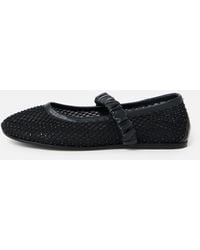 Oliver Bonas - Sparkle Mesh Ballet Flats, Size Uk 3 - Lyst