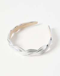 Oliver Bonas - Esmerelda Metallic Thin Headband - Lyst