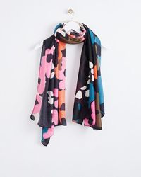 Oliver Bonas - Abstract Floral Lightweight Scarf - Lyst
