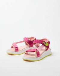 Oliver Bonas - Hoff Island Akamaru Pink Chunky Sandals - Lyst
