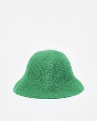 Oliver Bonas - Fluffy Knitted Bucket Hat - Lyst