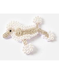 Oliver Bonas - Georgette Bead & Faux Pearl Poodle Hair Clip - Lyst