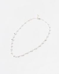 Oliver Bonas - Taurus Tone Chain Heart Necklace - Lyst