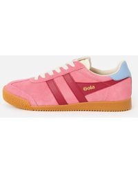 Gola - Elan Bubblegum & Red Trainers, Size 3 - Lyst