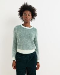 Oliver Bonas - Striped Crew Neck Knitted Jumper, Size 14 - Lyst