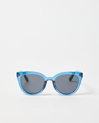 Oliver Bonas - & Green Glitter Preppy Sunglasses - Lyst