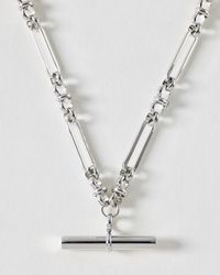 Oliver Bonas - Toni Tone Waterproof Long T-bar Necklace - Lyst