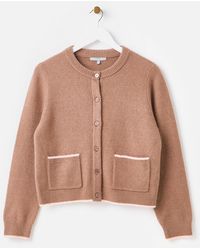 Oliver Bonas - Crew Neck Knitted Cardigan, Size 10 - Lyst