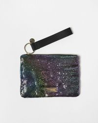 Oliver Bonas - Chainmail Metallic Zipped Pouch - Lyst