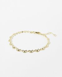 Oliver Bonas - Amaryllis Ornate Plated Chain Bracelet - Lyst