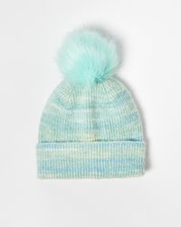 Oliver Bonas - Space Dye Pom Pom Knitted Hat - Lyst
