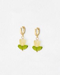 Oliver Bonas - Tullia Flower Drop Earrings - Lyst