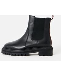 Oliver Bonas - Chunky Leather Chelsea Boots, Size 3 - Lyst