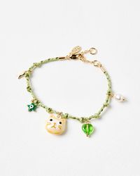 Oliver Bonas - Fish, Heart & Star Candice Cat Cord Bracelet - Lyst