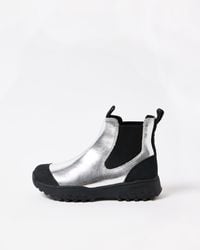 Woden - Magda Metallic Waterproof Boots, Size Uk 4 - Lyst