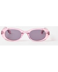 Oliver Bonas - Crystal Oval Acetate Sunglasses - Lyst