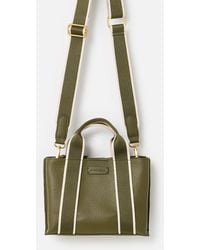 Oliver Bonas - Emma Khaki Mini Tote Crossbody Bag - Lyst