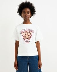 Oliver Bonas - Wild Cat Cotton Graphic T-shirt, Size 10 - Lyst