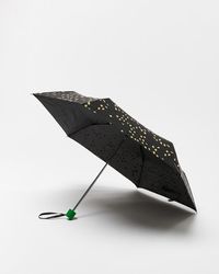 Oliver Bonas - Black & Gold Metallic Scattered Spot Umbrella - Lyst