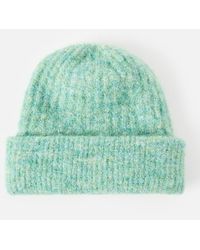 Oliver Bonas - Marl Ribbed Knitted Beanie Hat - Lyst