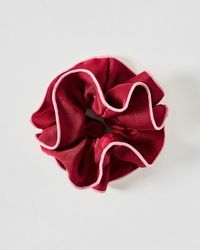Oliver Bonas - Magnolia Satin Scrunchie - Lyst