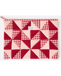 Oliver Bonas - Emily & Pink Patchwork Corduroy Laptop Case - Lyst