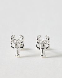 Oliver Bonas - Larry Lobster Stud Earrings - Lyst