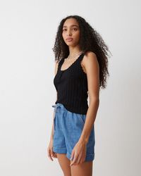 Oliver Bonas - Pointelle Stitch Knitted Camisole Top - Lyst