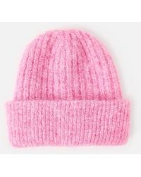 Oliver Bonas - Marl Ribbed Knitted Beanie Hat - Lyst