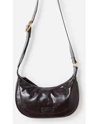 Oliver Bonas - Ida Crackle Sling Mini Crossbody Bag - Lyst