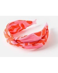 Oliver Bonas - & Pink Abstract Twisted Knot Headband - Lyst