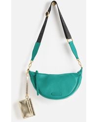Oliver Bonas - Betty Teal Crossbody Belt Bag - Lyst