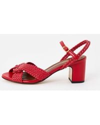 Anonymous Copenhagen - Dilaya 55 Braided Leather Heeled Sandals, Size Uk 3 - Lyst