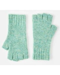 Oliver Bonas - Marl Knitted Fingerless Gloves - Lyst
