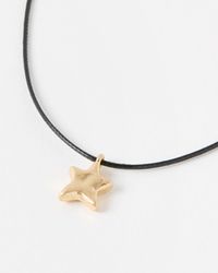 Oliver Bonas - Viola Corded Tone Star Necklace - Lyst