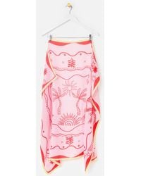 Oliver Bonas - & Red Island Life Large Square Scarf - Lyst
