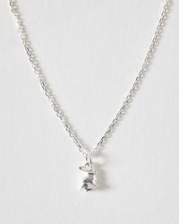 Oliver Bonas - Lily Bunny Rabbit Charm Pendant Necklace - Lyst