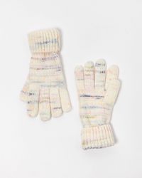 Oliver Bonas - Nepped Neon Space Dye Knitted Gloves - Lyst