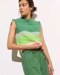 Oliver Bonas - & Pink Striped Knitted Vest, Size 6 - Lyst
