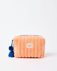 Oliver Bonas - Quilted Velvet Wash Bag - Lyst