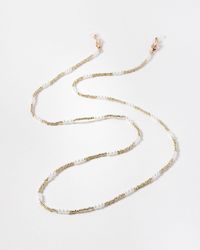 Oliver Bonas - India Gold & Faux Pearl Sunglasses Chain - Lyst