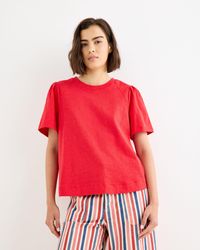 Oliver Bonas - Slub Cotton Seam Detail T-shirt, Size 10 - Lyst