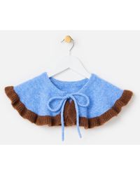 Oliver Bonas - & Chocolate Brown Frill Knitted Collar - Lyst