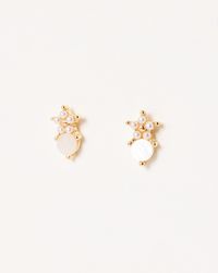 Oliver Bonas - Indie Star & Shell Stud Earrings - Lyst