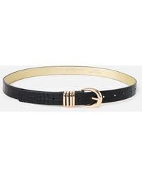 Oliver Bonas - Faux Croc Jeans Belt, Size S - Lyst