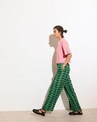Oliver Bonas - Geometric Circle Wide Leg Trousers - Lyst