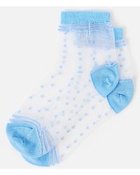 Oliver Bonas - Polka Dot Sheer Ankle Socks - Lyst